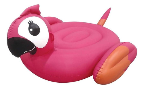 Inflable Salvavidas Gigante Para Alberca Perico Loro Rosa