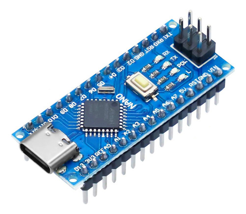 Tarjeta Nano Compatible Con Arduino Entrada Usb C 100 Piezas