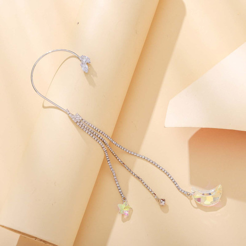 Zy 1par Pendientes Con Borlas Y Diamantes Completos