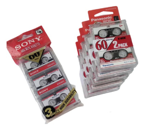 Pack De 10 Micro Cassettes Panasonic Y 3 Sony