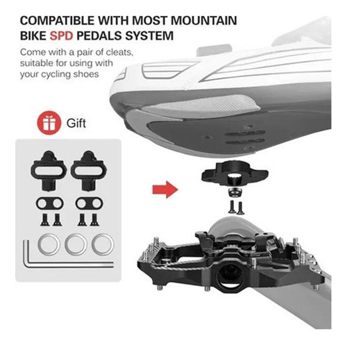 Gtr Pedal Mtb Pedal De Bicicleta Multiusos De Doble