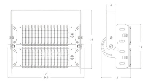 Foco Proyector De Área Led Tunnel 100w Neutro / Hb Led