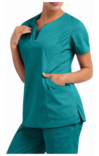 Top /polera Mujer-uniformes Clínicos Para Enfermera O Médico