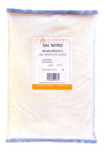 Sal Nitro (uso Alimenticio) 10 Kilogramo Granel 