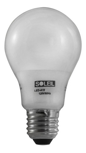 Bombillo Led Bulbo 9.5w 6.500k 120v E27 Soleil Caja Tp-a19-9