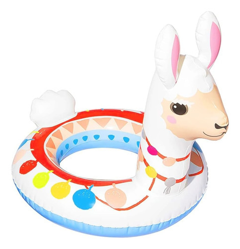 Bóia de piscina para bebês Intex Children's Animal - branca