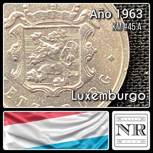 Luxemburgo - 25 Centimes - Año 1963 - Km #45 A - Jean