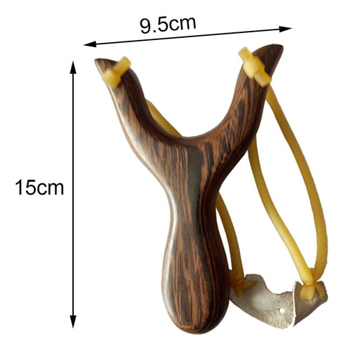 L 2 Tirachinas De Madera Con Banda Elástica, Juguete