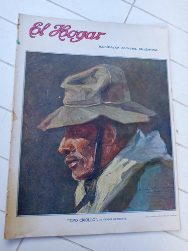 Revista El Hogar N.406 - 13/07/1917 Tipo Criollo