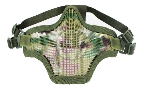 Mascara Mesh Airsoft Multicam Uca Red Paintball Protecci Rbn