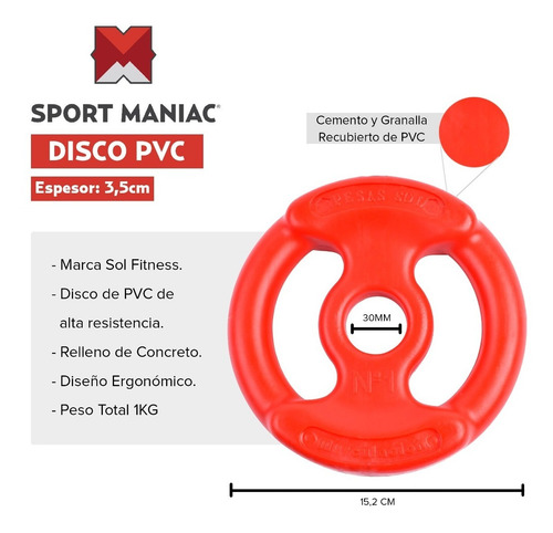 Kit Pesas Body Local Barra + 17 Kg Disco Pump Para Llenar