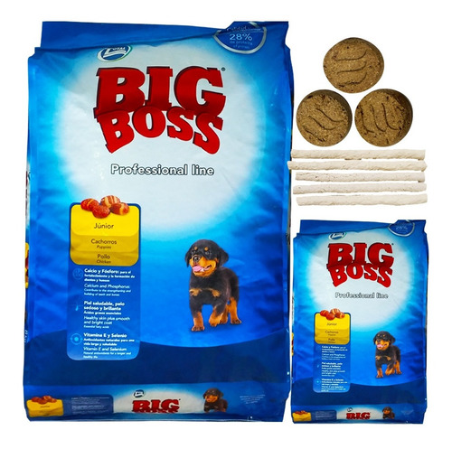 Comida Perro Cachorro Big Boss 22 Kg + Regalo + Envío Gratis