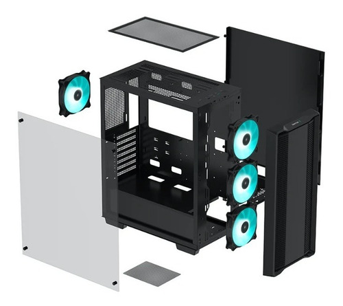 Gabinete Deepcool Cc560 Alto Flujo De Aire 4 Coolers 120mm !