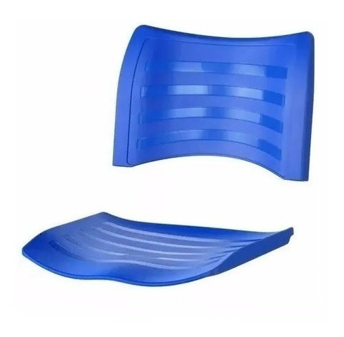 Imagem 1 de 4 de Kit Assento E Encosto Cadeira Iso Fixa E Giratória Azul