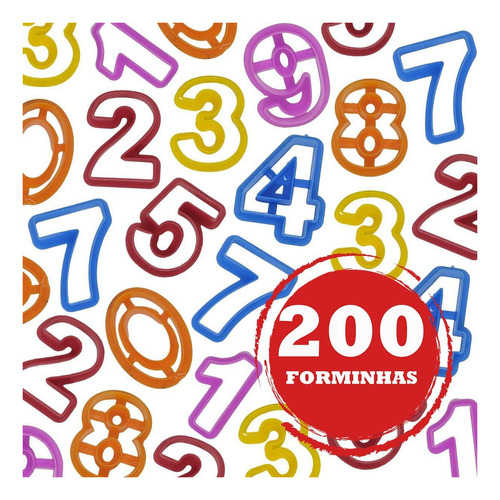 200 Cortador Numero Forminha De Massinha Modelar