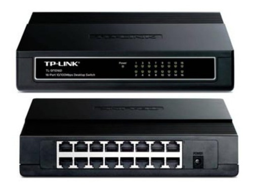 Imagen 2 de 2 de Switch Tplink 16 Puertos 10/100 Mbps Desktop Tl-sf1016d