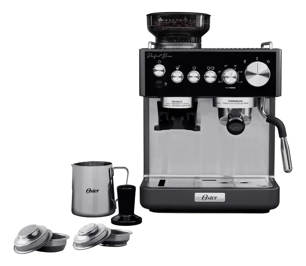 Cafetera espresso Oster Perfect Brew EM7301 con molinillo