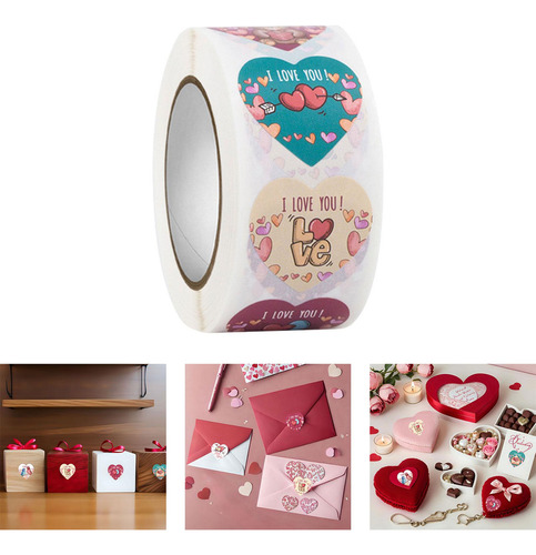 1 6 Pegatinas De San Valentín, Sellos, Ramo De Ramo, Estilo