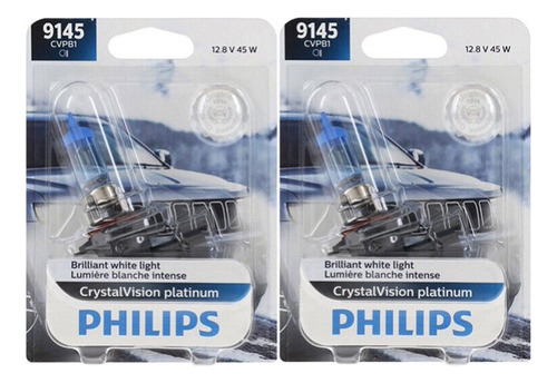 Philips 9145 H10 Crystalvision Platinum Fog Light Halogen 