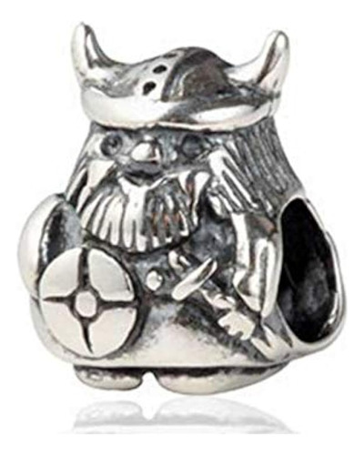 Bolenvi Vikings Warrior 925 Plata De Ley Colgante De Hechizo