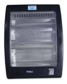 Estufa Eléctrica 400/800 W Fija Halogena Calefactor E-511 Negro