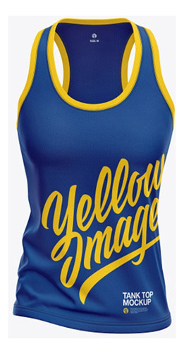 Yellow Images Mockups Pack Camiseta Regata Combo