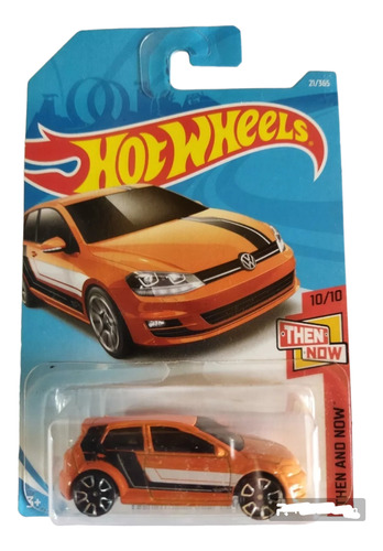 Volkswagen Golf Mk7 Naranja Hot Wheels 1/64 Impecable 