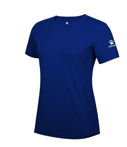Remera Deportiva De Dama Azul Manga Corta Kelme.uy