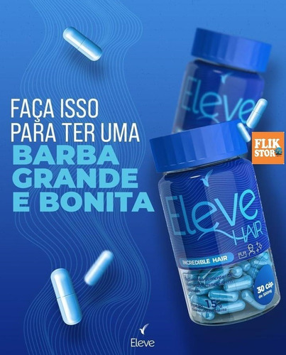 Eleve Hair Masculino Para Cabelos E Barbas 1 Pote P/ 30 Dias