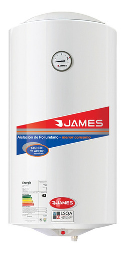 Termotanque eléctrico James Cilíndrica Acero Convencional 40 L blanco 230V