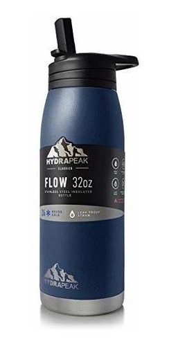 Botella De Agua De Acero Inoxidable Hydrapeak Flow De 32 Oz 