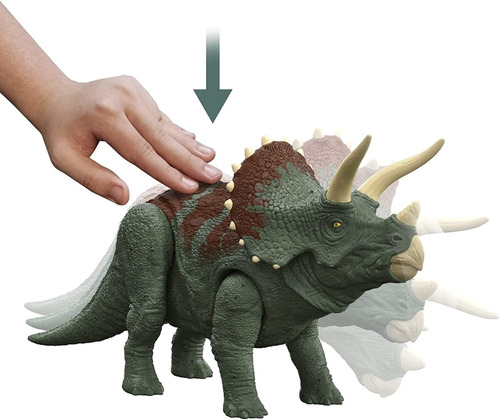 Jurassic World Triceratops 33cm Ruge Y Ataca Mattel Hdx34