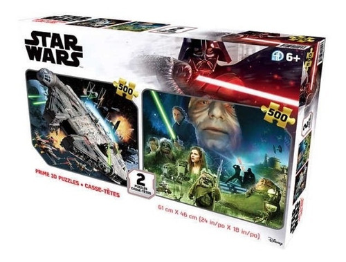 Quebra-cabeças 3D 500 peças 2 peças Star Wars