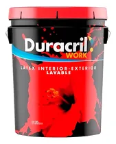 Comprar Pintura Latex Int\u002Fext Lavable Work Blanca Duracril 20lts