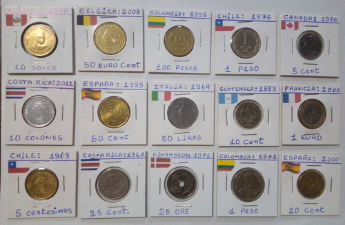 Coleccion De 120 Monedas Del Mundo