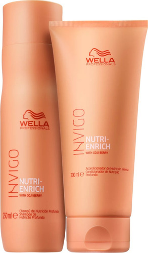 Imagem 1 de 3 de Wella Invigo Nutri - Enrich Kit Shampoo 250ml E Cond 200ml