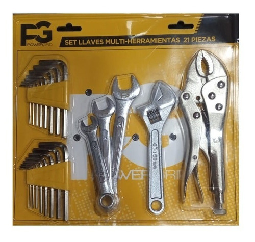 Set Llaves Multi Herramientas 21 Piezas Power Grid Caiman