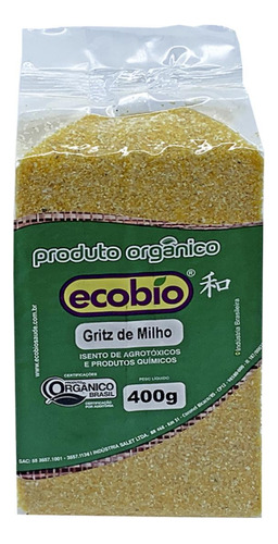 Kit 2x: Gritz De Milho Orgânico Ecobio 400g