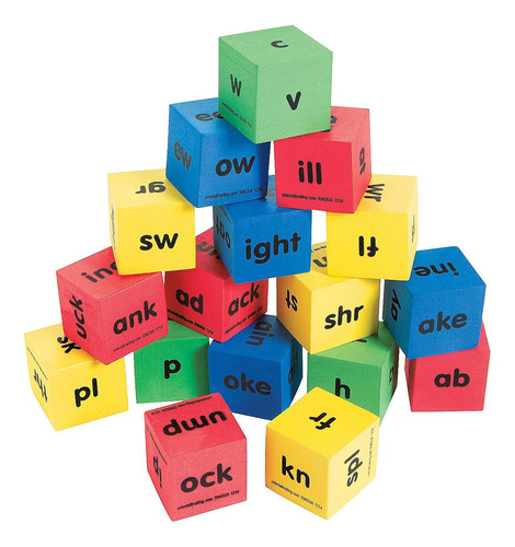 Fun Express Word Family Dice - 17 Piezas - Actividades Educa