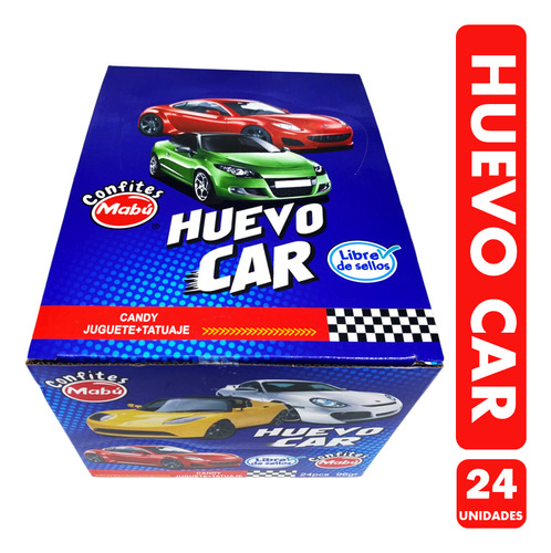 Huevo Car- Caramelo Libre De Sellos (caja Con 24 Unidades)