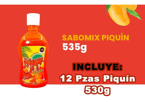 Imagen 1 de 10 de 12 Pzas Piquín Sabomix, Ideal Para Micheladas, Fruta, Botana