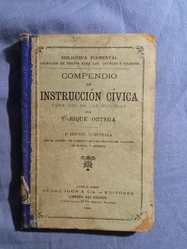 Compendio De Instrucción Cívica Enrique Ortega 