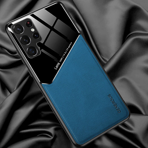 Capa Luxury Shield Com Couro Para Galaxy S23 Ultra Samsung