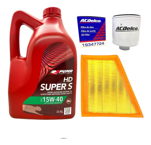 Kit 4l Aceite 15w40 Y Filtros Vw Suran Fox Gol Trend Voyage