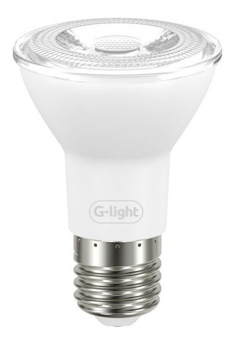 6 Lâmpada Led Par20 G-light 7w 6500k Autovolt Branco Frio Cor da luz Branco Frio 6500k Auto Volt 100-240v