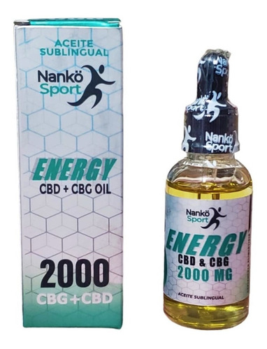 Aceite Sublingual Energy Sport - Mejora Rendimiento - 2000mg