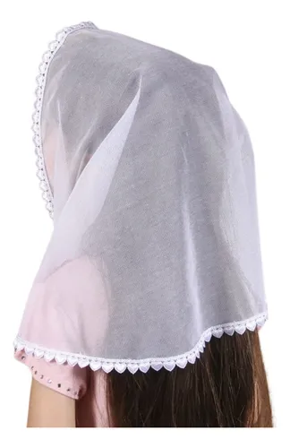 comprar Véu Ccb Infantil Renda Coração Redondo De Bico (7 A 10 Anos)