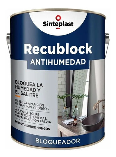 Recublock Antihumedad Int - Ext 1 Lt Sinteplast.