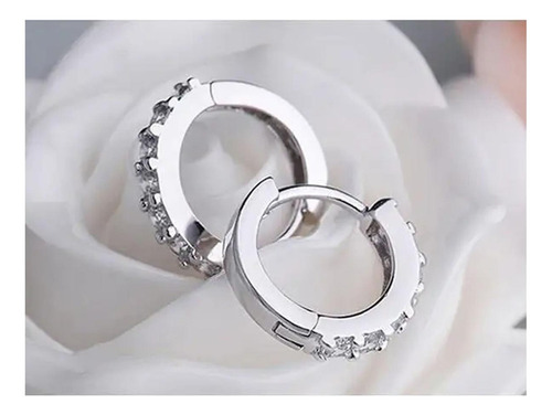 Pendientes De Tuerca, Mxirg-002, 2pzas, Arco, Plata, Metal/c