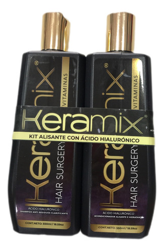 Keratina Keramix Pro Vitaminas Con Acido Hyaluronic 550ml